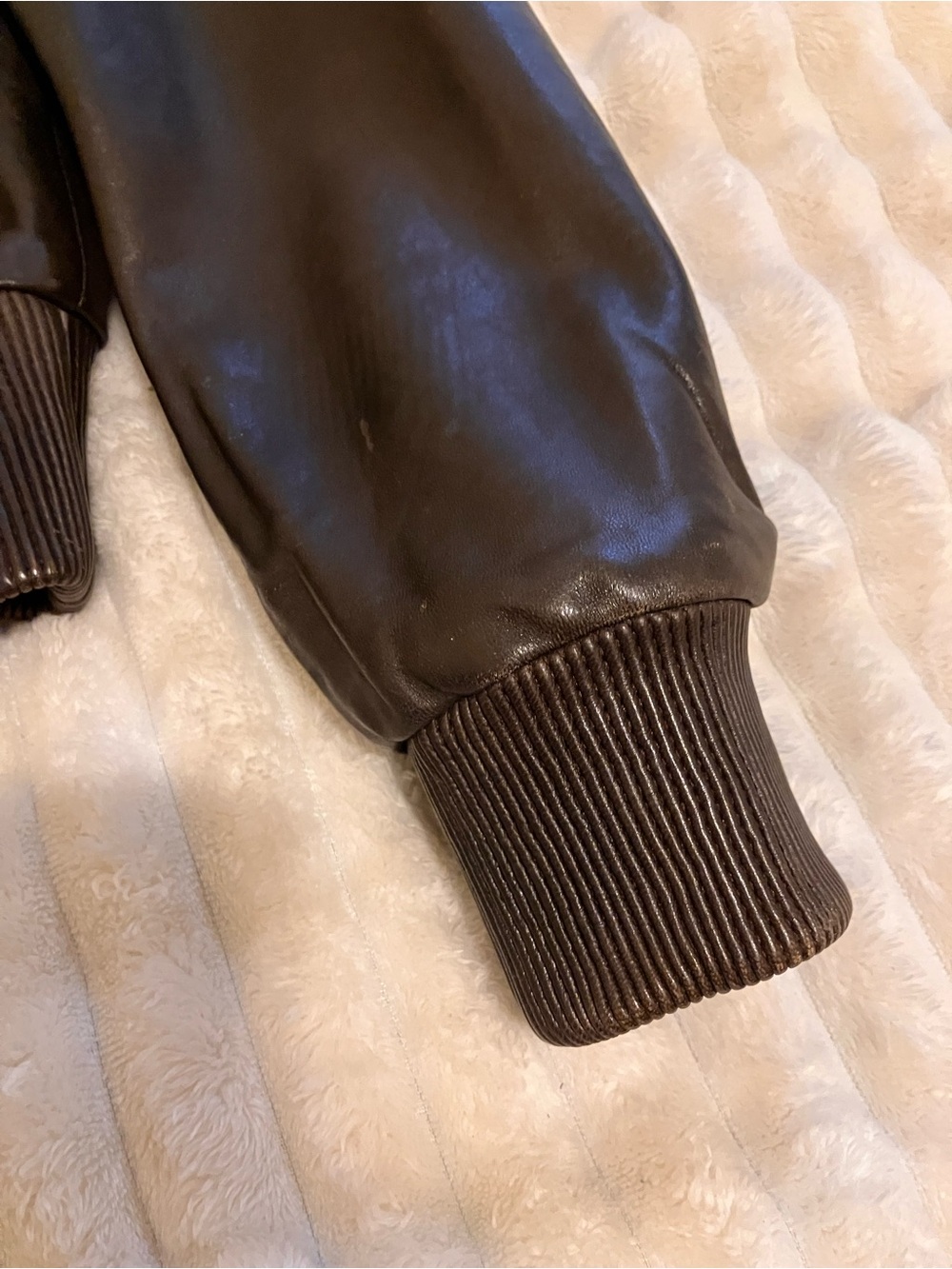 Mango Leather Bomber Jacket - Picture 10 of 15